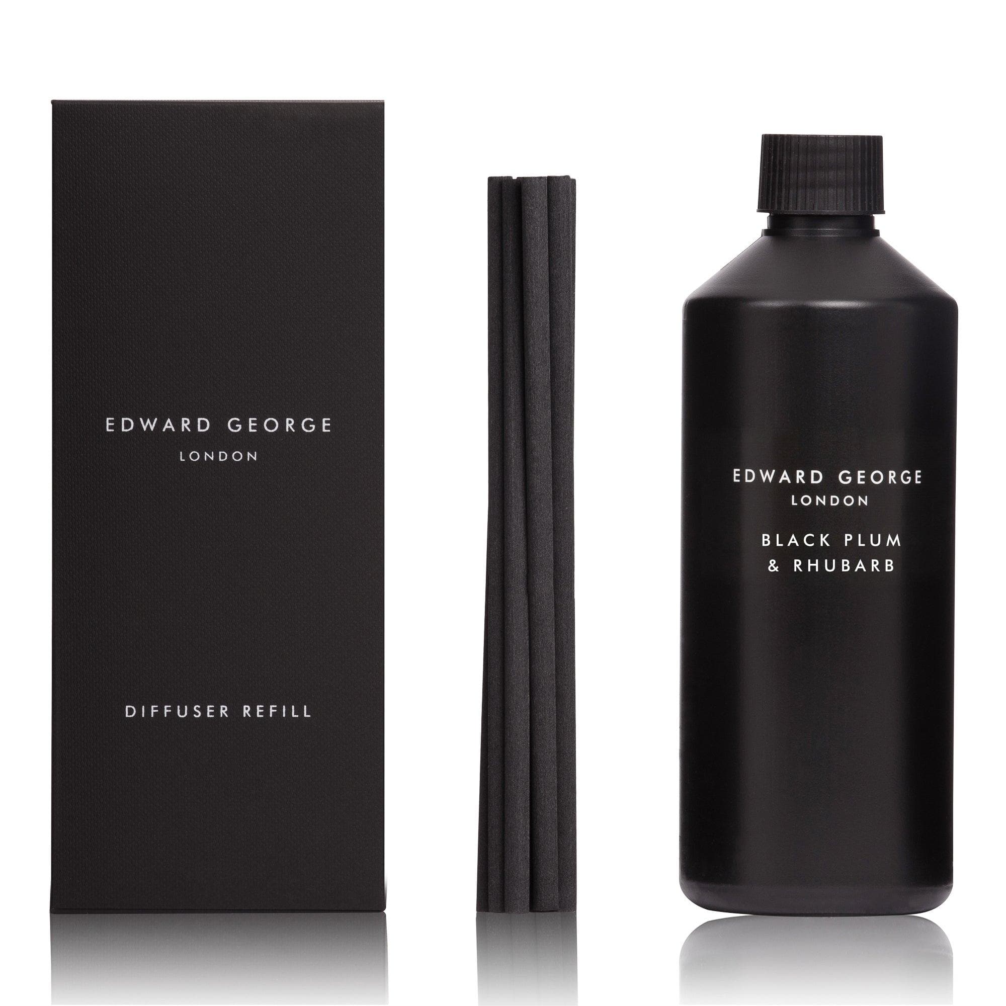 black plum rhubarb reed diffusers refills home fragrance decor room edward george london infographic luxury gift ritual scented england sticks scent oil diffuser refill women men black