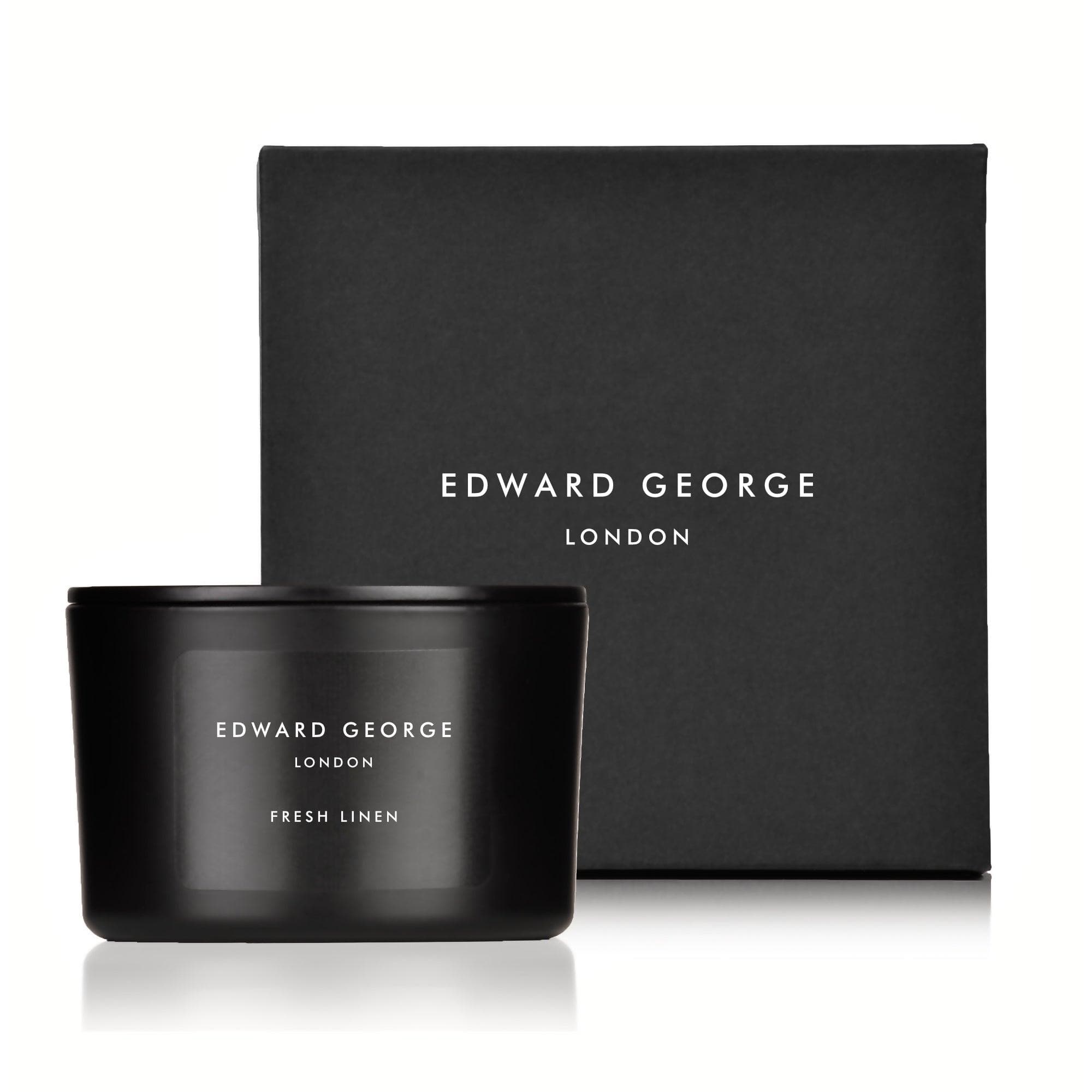 candles home fragrance decor room living room bedroom bathroom hallway kitchen study dinning edward george london luxury gift ritual scent set lid zinc alloy black wax beeswax mineral coconut parafin best black wax scented candle women men small