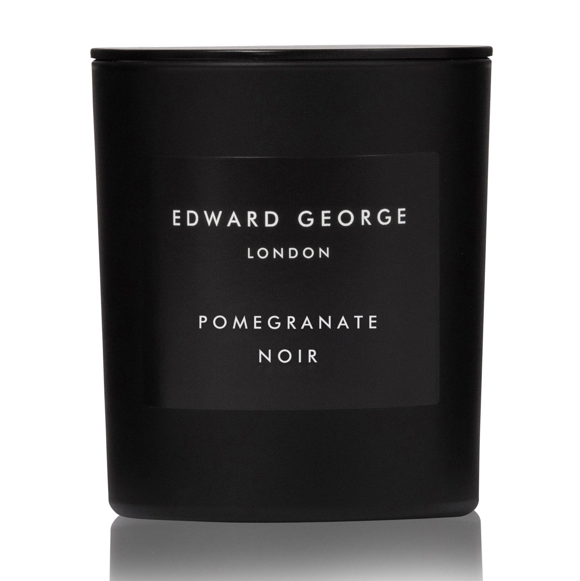 pomegranate noir candles home fragrance decor room living room edward george london luxury gift ritual scent set lid zinc alloy black wax best black scented candle women men small