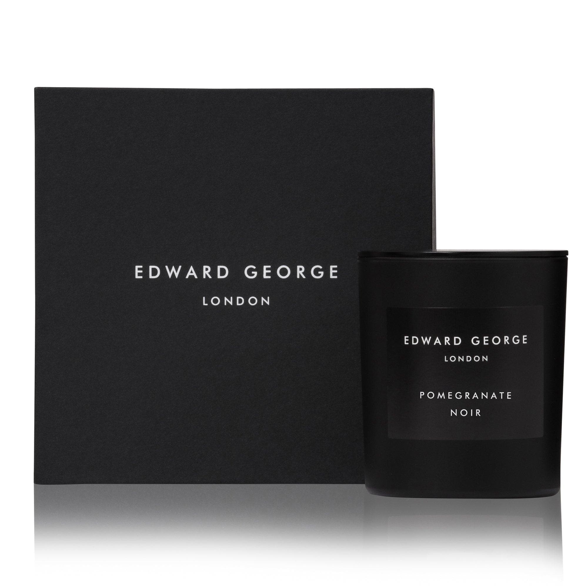 pomegranate noir candles home fragrance decor room living room edward george london luxury gift ritual scent set lid zinc alloy black wax best black scented candle women men small