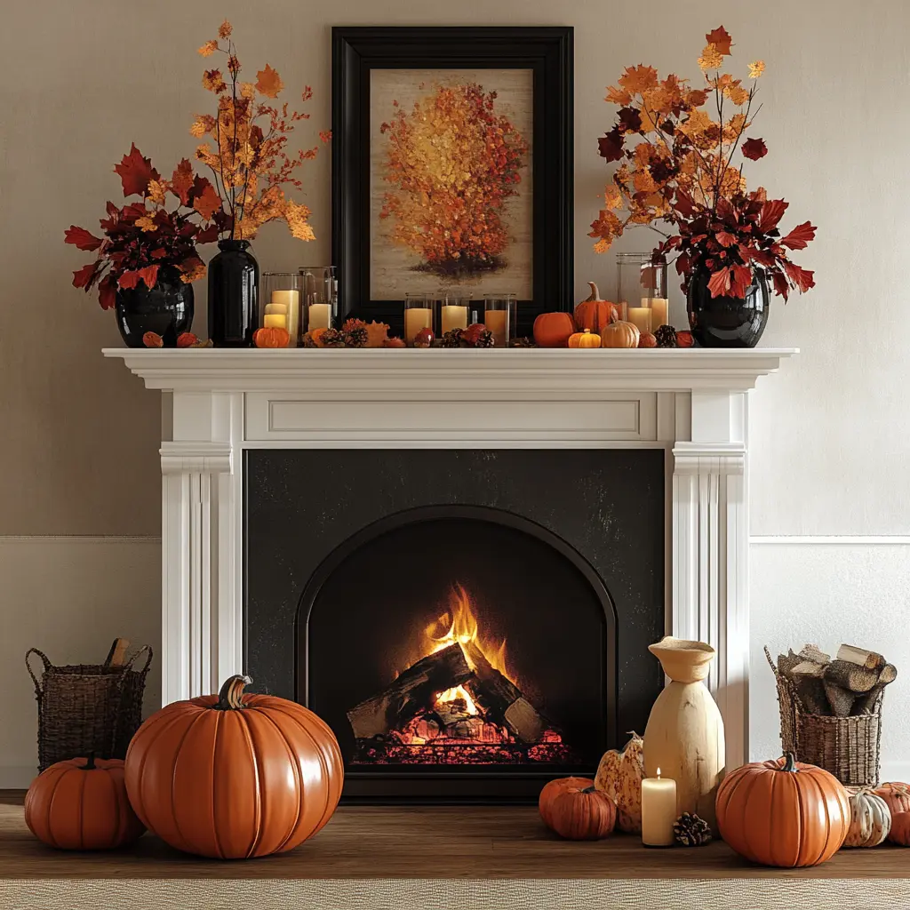39 Enchanting Fall Fireplace Decor Ideas Edward George