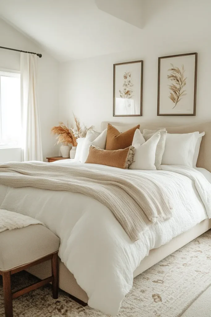 Cute fall bedroom ideas with charming seasonal touches