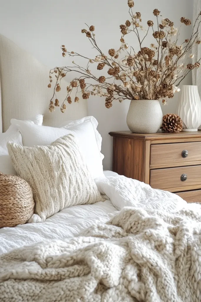 Goth fall aesthetic bedroom blending dark elements with autumn vibes