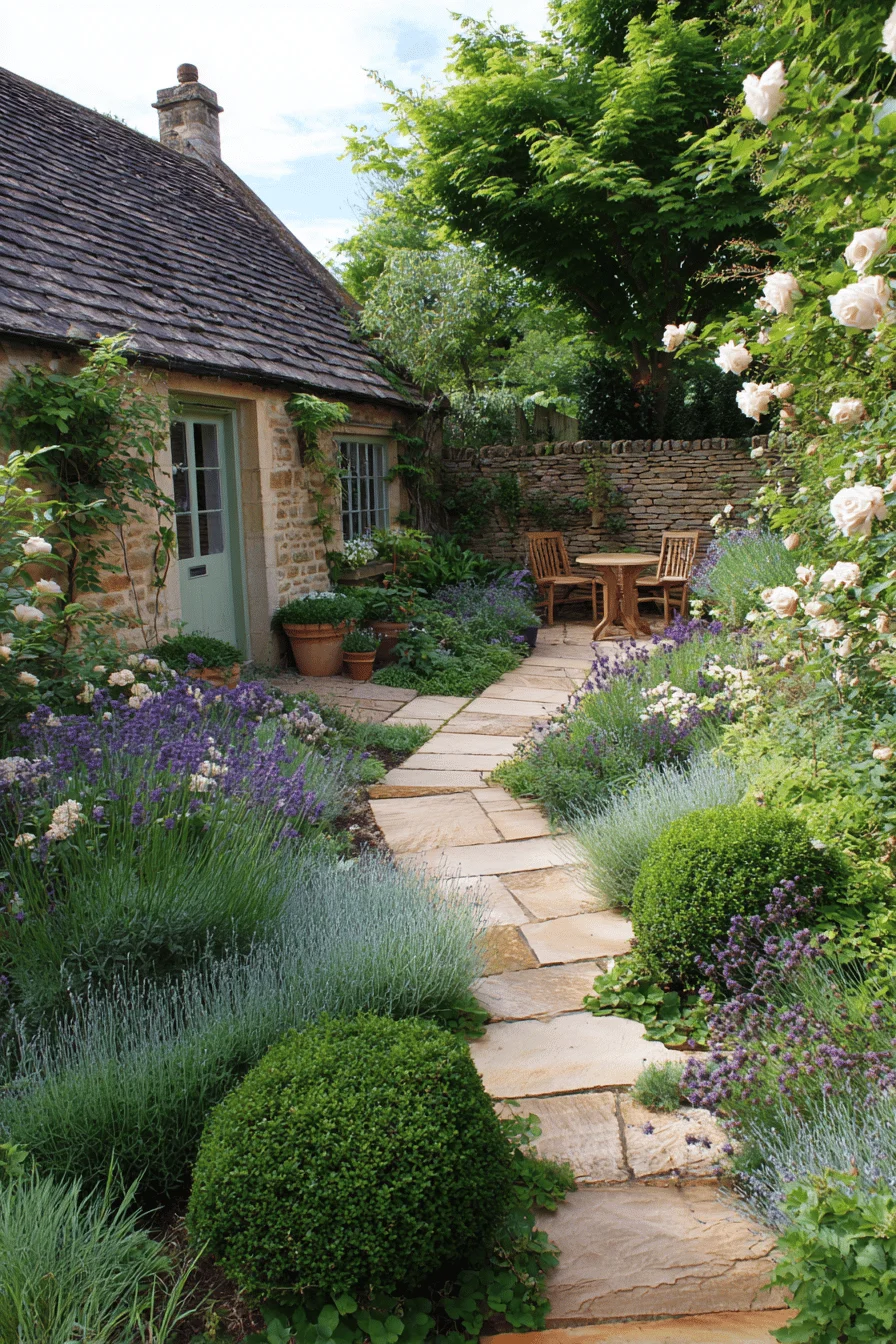 garden design featuring cottage garden design with professional horticultural consultation area established perennial borders and master gardener planning discussion