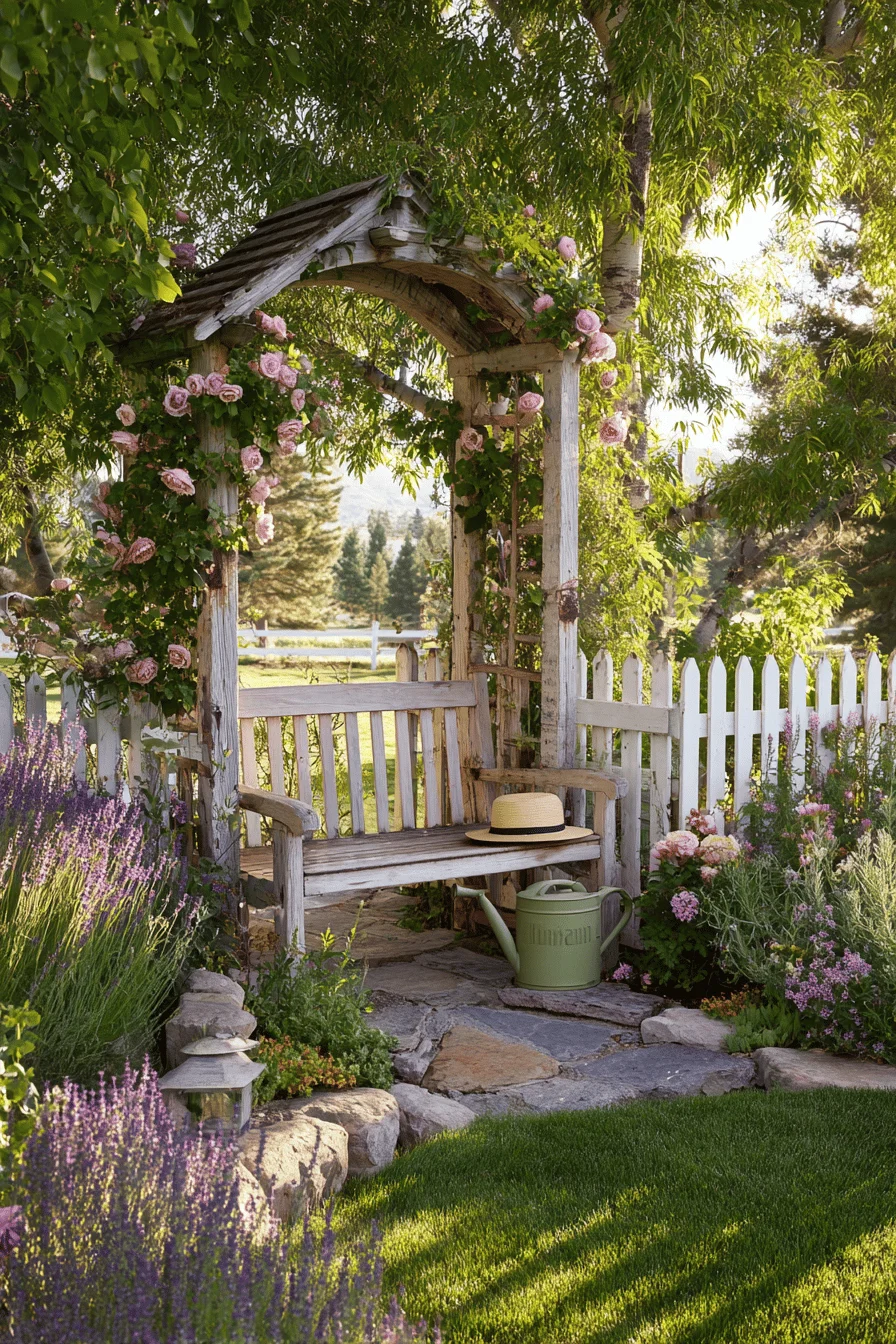 garden layout showcasing planned outdoor zones strategic pathways entertainment areas and meditation spaces with natural plantings