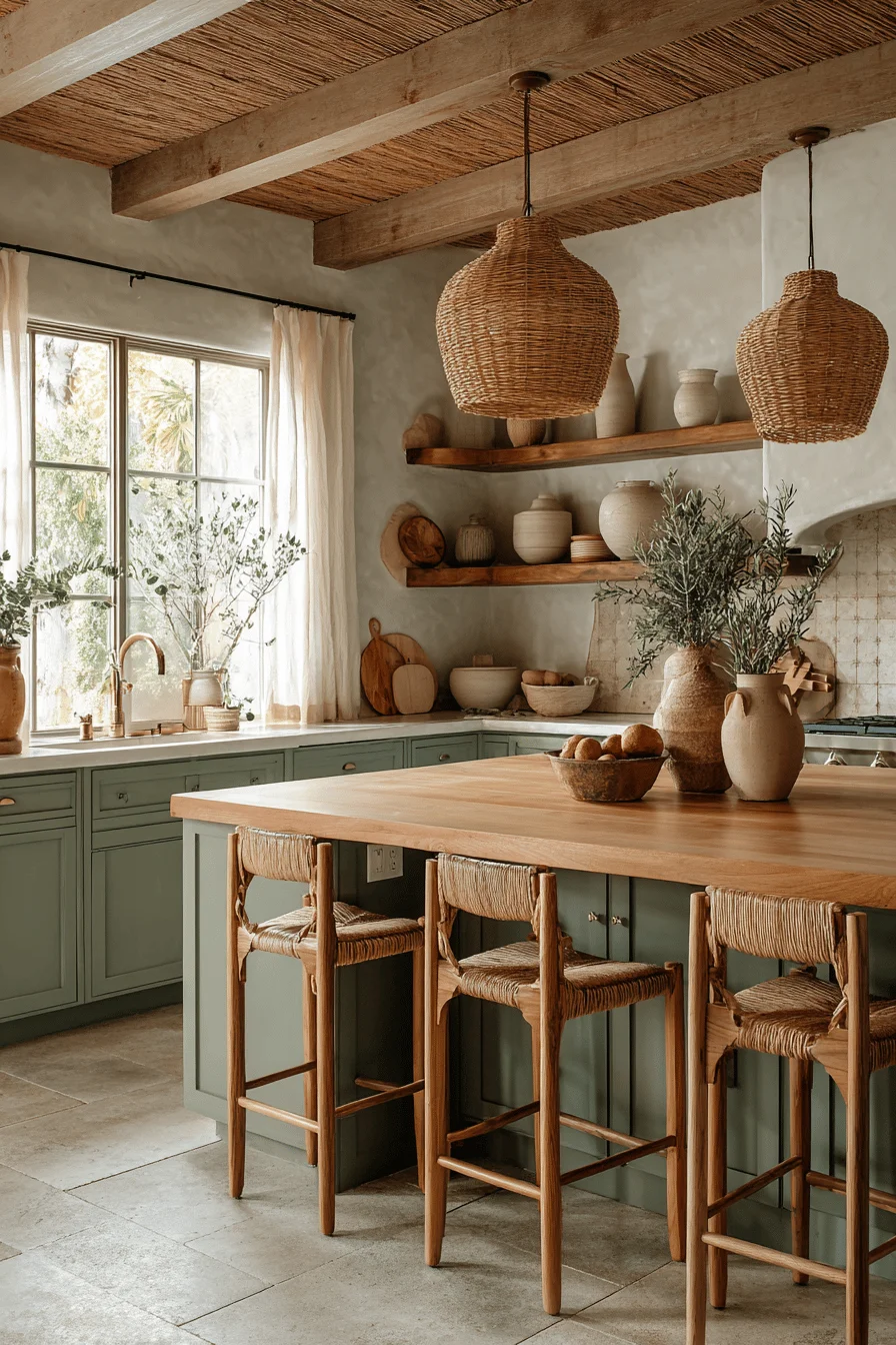modern organic kitchen showcasing kitchen makeover with dream house design and organic modern kitchen decor featuring terracotta backsplash