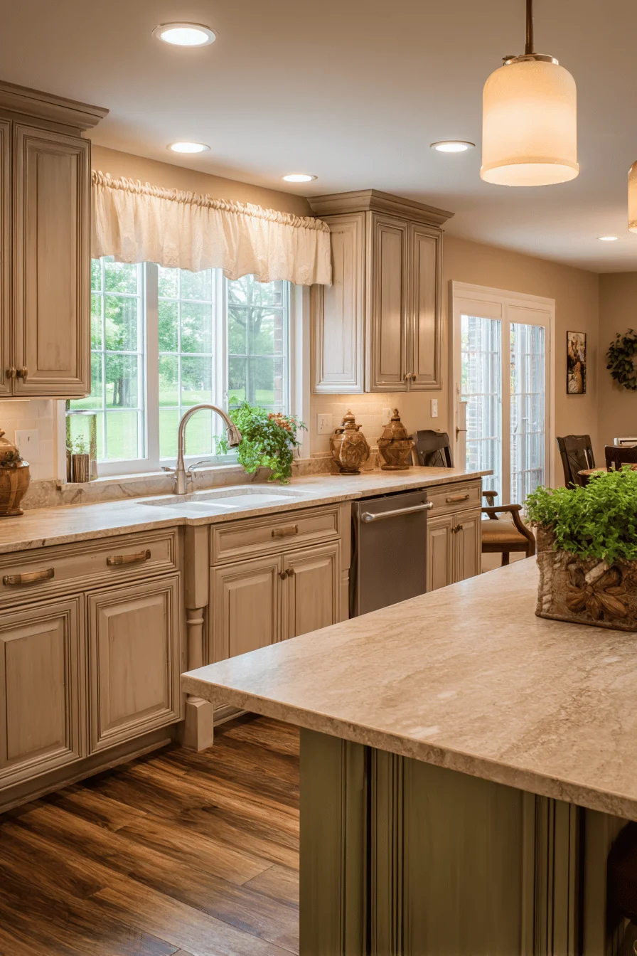 dream kitchen showcasing house ideas with modern kitchen design and limestone countertops