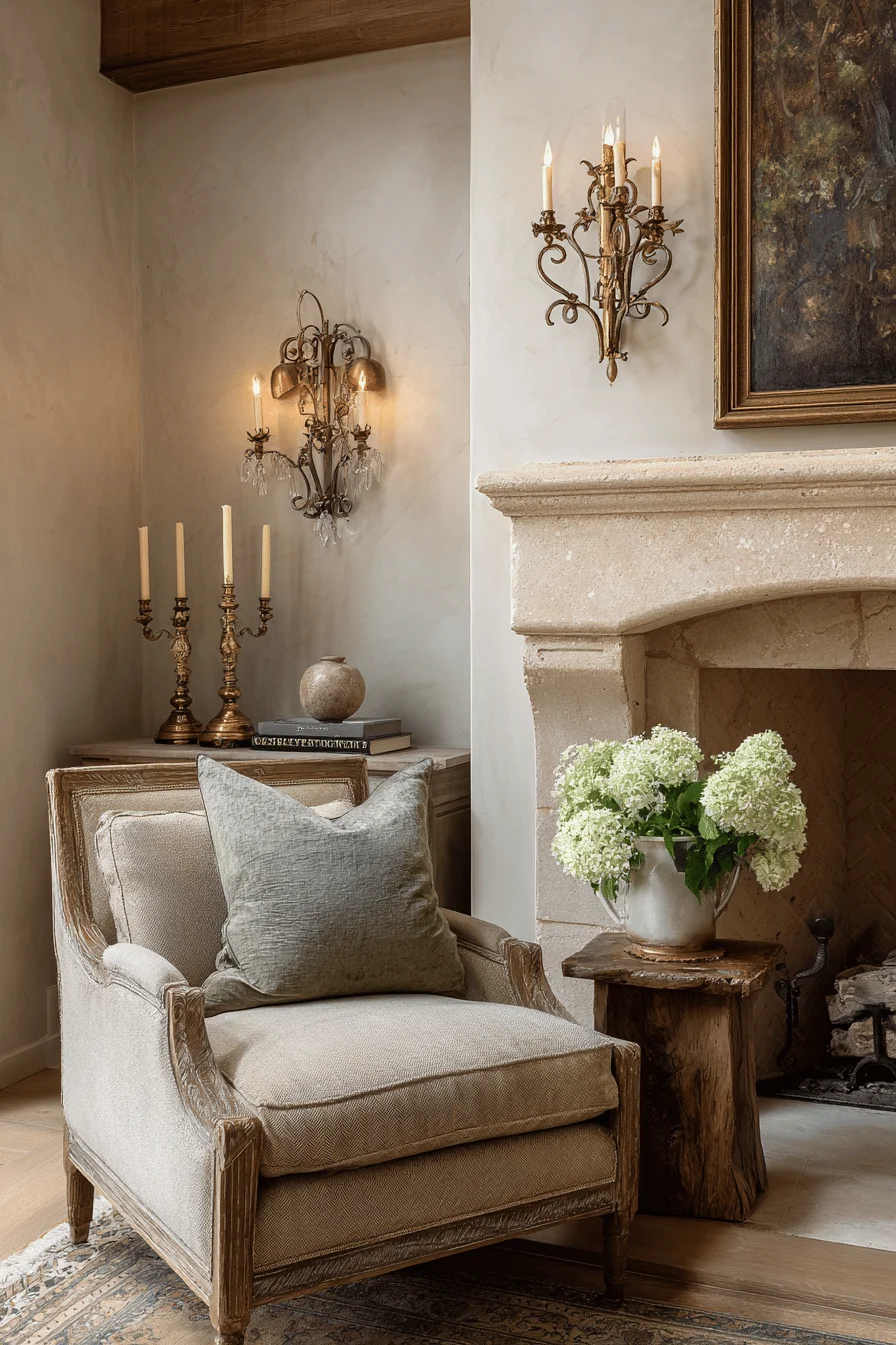 home decor house decor french country lighting fixtures with crystal chandelier limestone walls sage green
