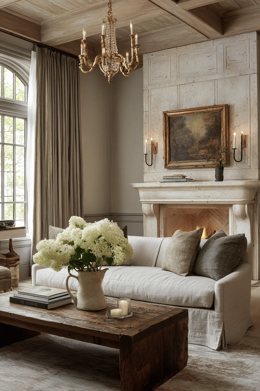 home decor ideas dream house french country lighting featuring wrought iron chandelier warm taupe walls sage accents