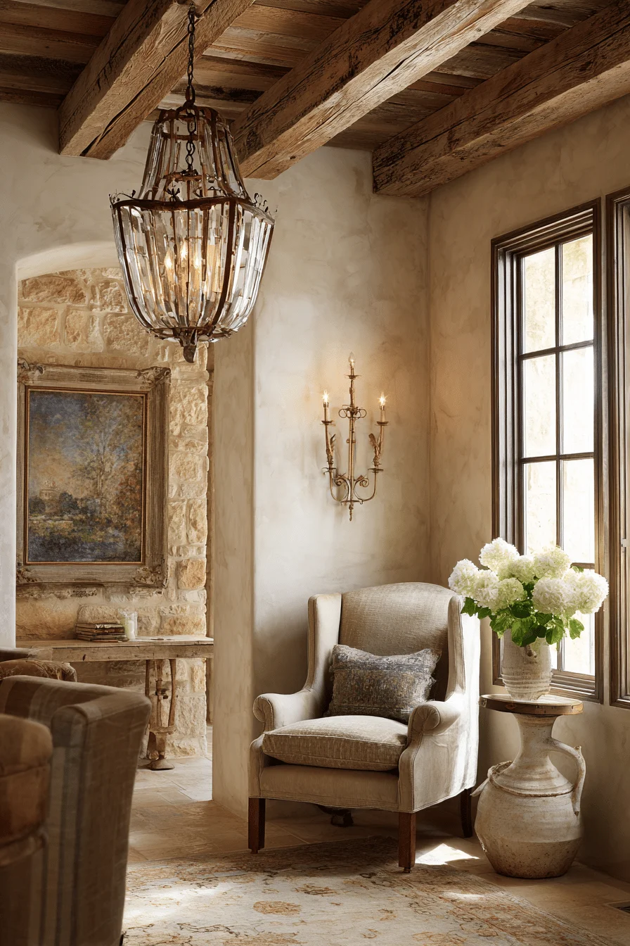 home decor room decor french country semi flush mount lighting featuring wrought iron chandelier warm taupe walls