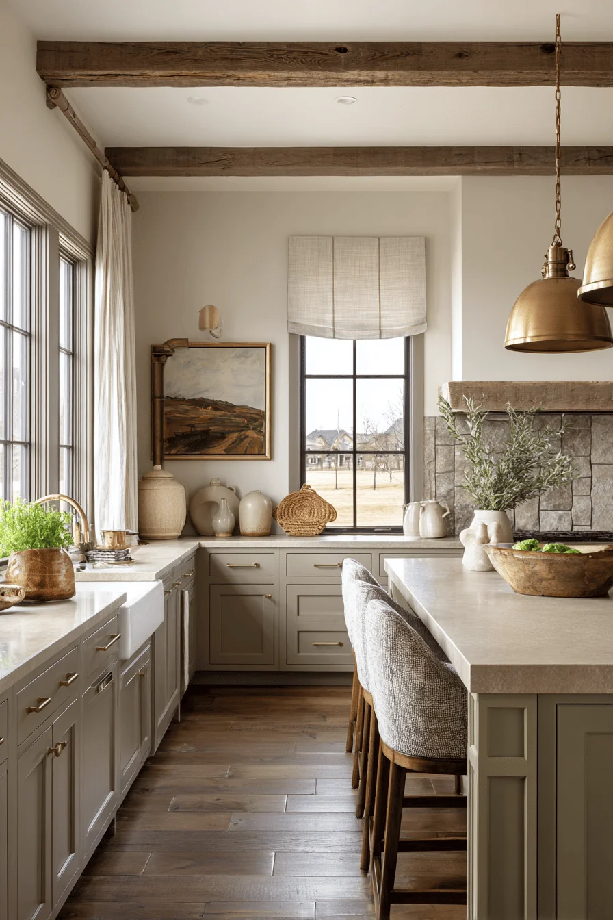 ranch kitchen furniture with house layouts featuring kitchen design and warm taupe cabinetry