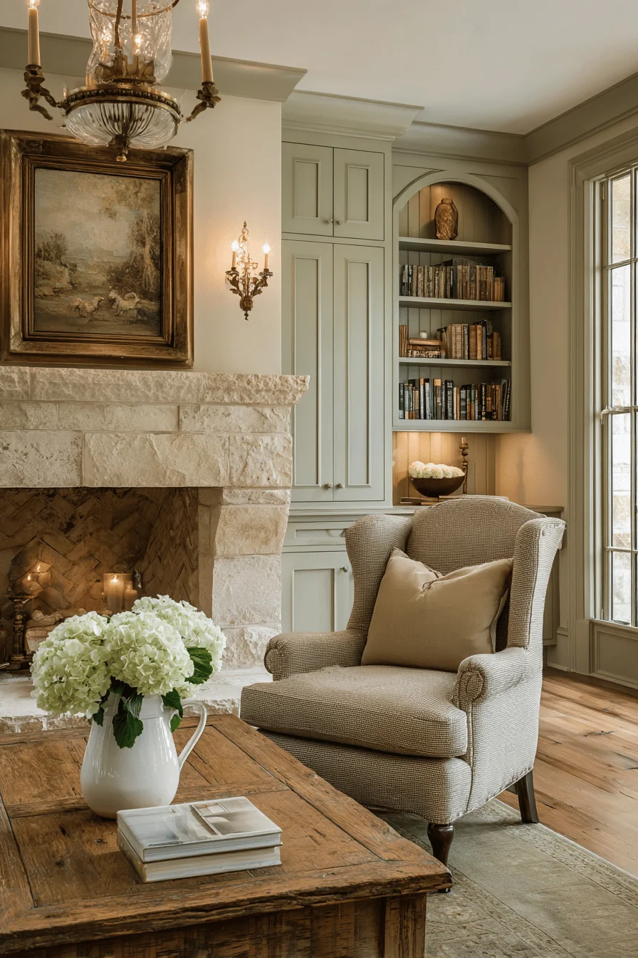 room decor ideas dream house french country dining room lighting with crystal chandelier sage green accents