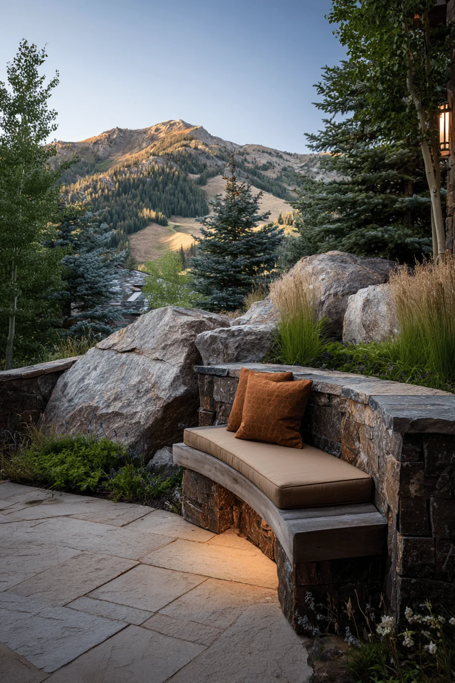 small garden ideas showcasing vertical garden design with premium materials and alpine plantings