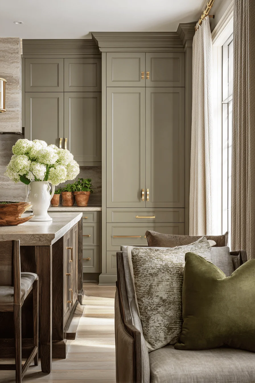 timeless color palette design dream house decor with earthy color featuring warm taupe walls rich brown furniture