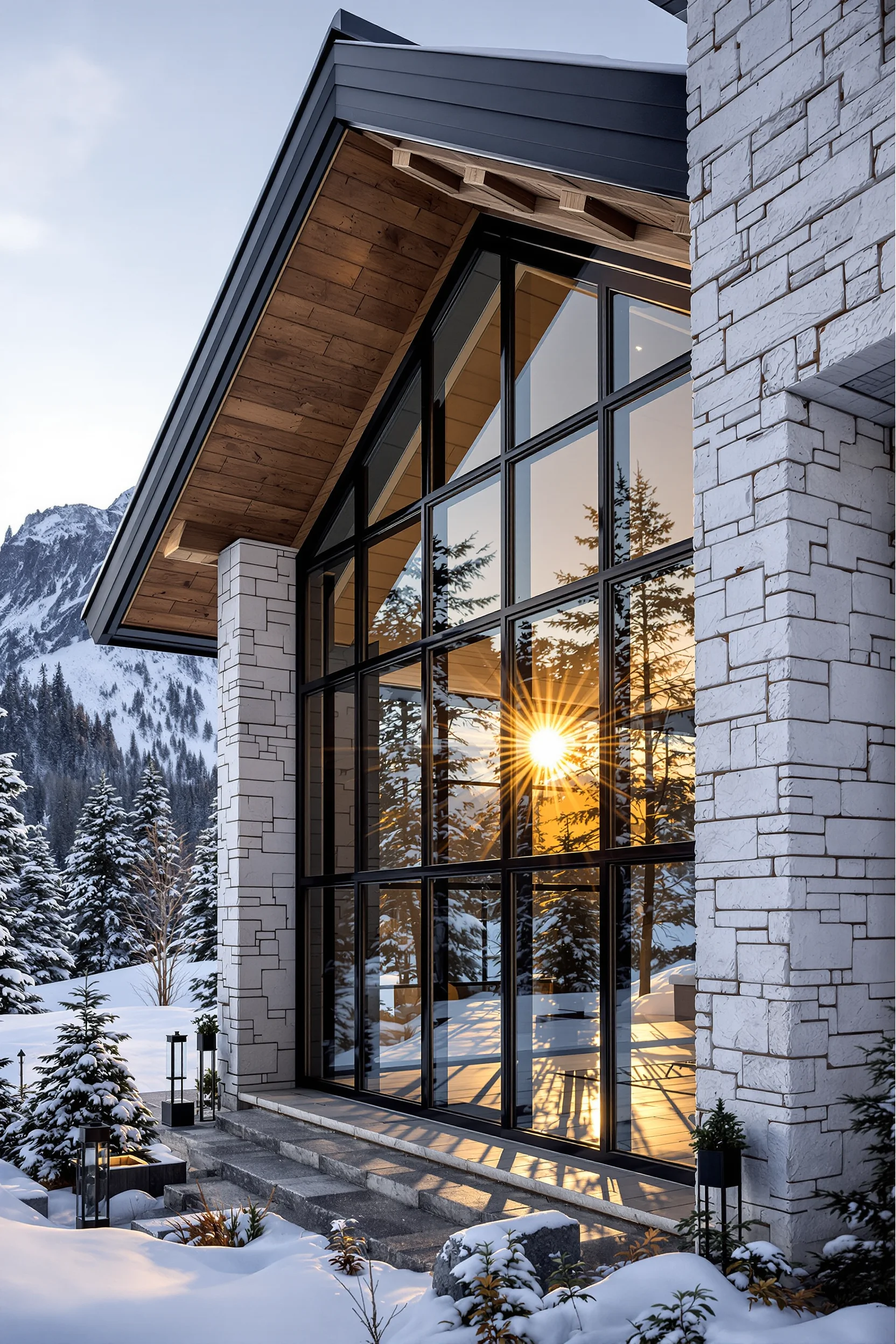 36 Mountain Exterior Design Ideas That Compliment Nature - Edward George, image size:1664x2496