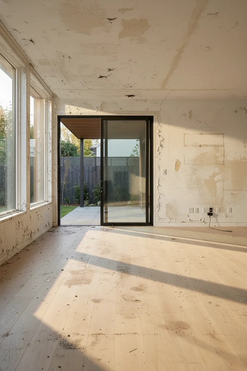 How to design a modern living room featuring white modular sofa with black iron coffee table and abstract wall art empty room