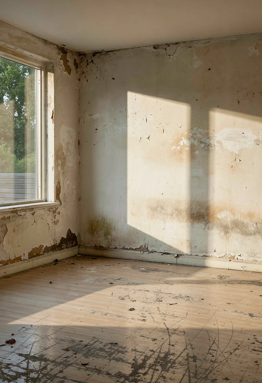 How to design a modern living room featuring gray modular sofa with sculptural ceramic side table empty room