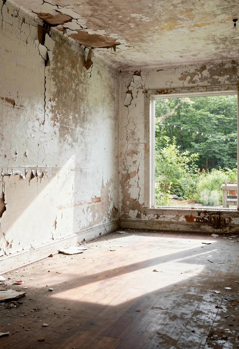 How to design a modern living room featuring brown velvet sectional with stoneware vases and abstract wall art empty room