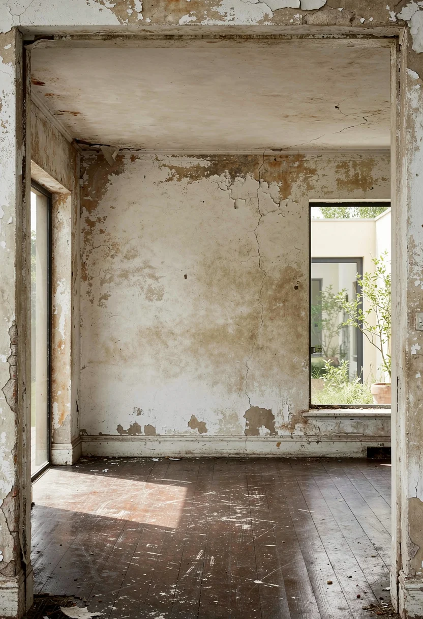 Modern living room tv cabinet design featuring tan linen sectional with black ash shelving unit empty room