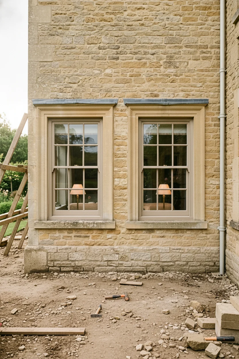 English Country House Exterior english country sash windows design scene empty room