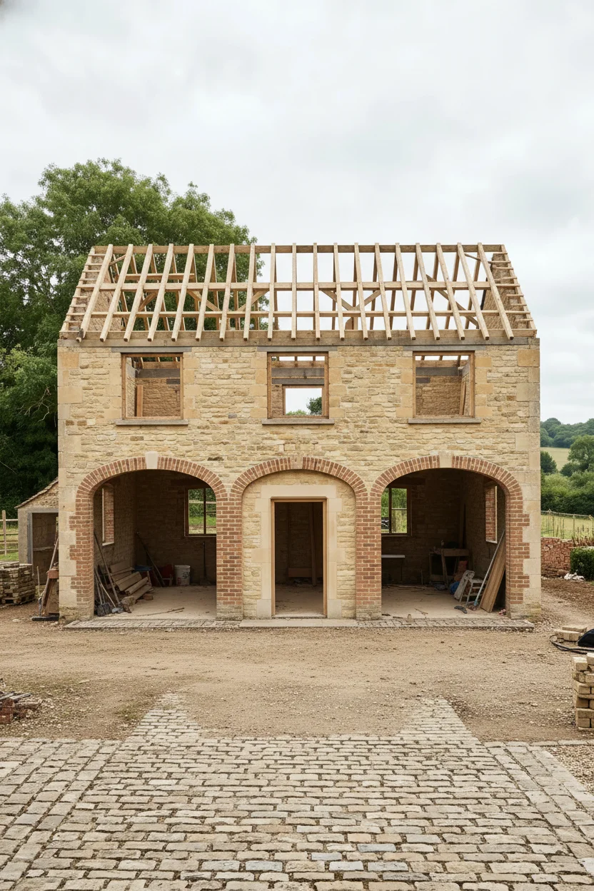 English Country House Exterior english country gravel drive design scene empty room