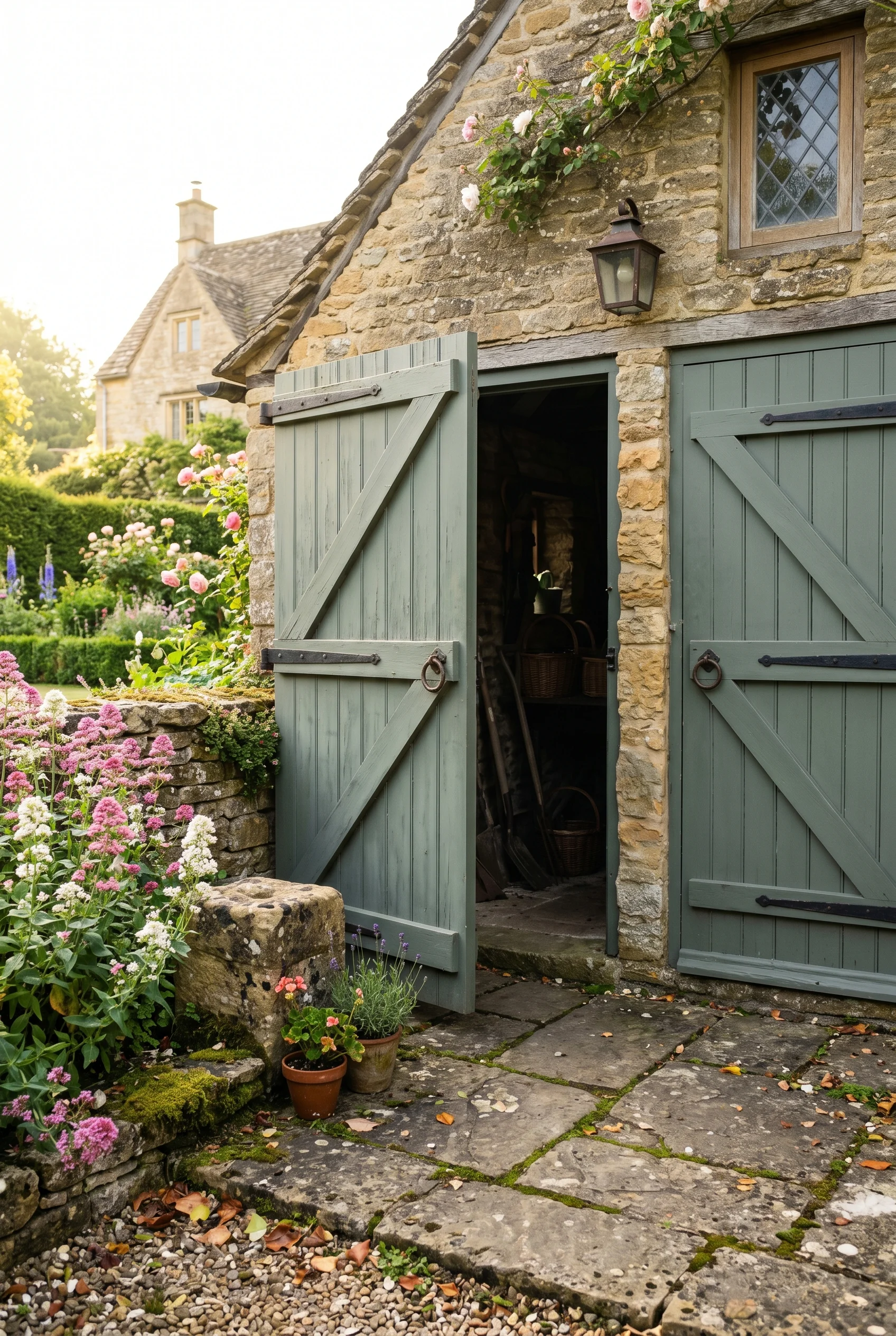 English Country House Exterior english country gravel drive design scene