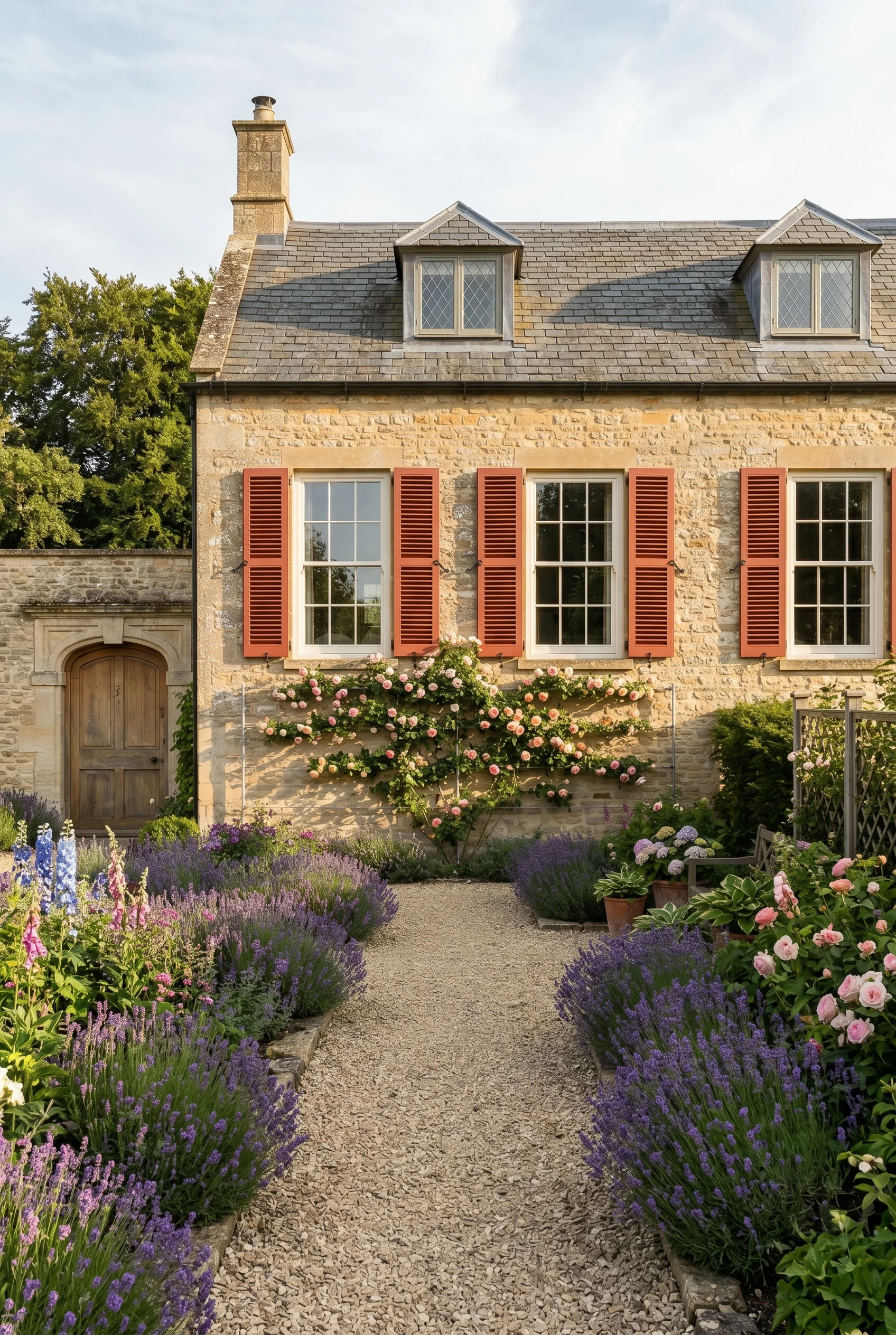 English Country House Exterior english country climbing roses design scene