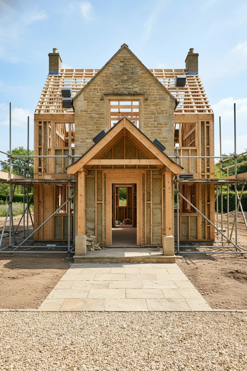 English Country House Exterior english country front door colour design scene empty room