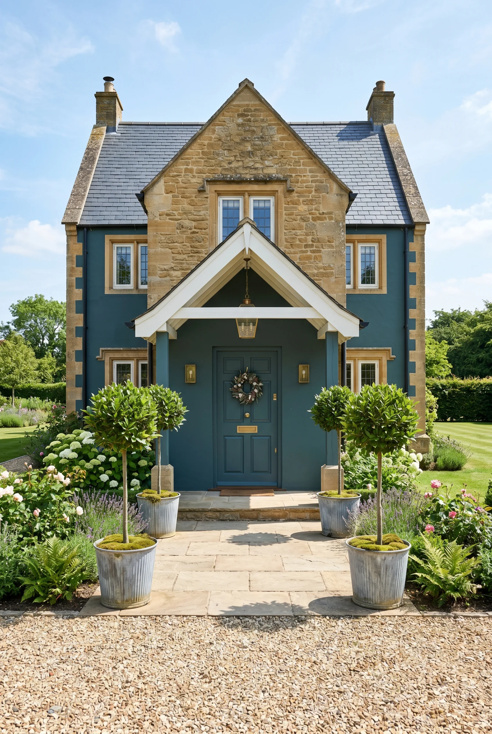 English Country House Exterior english country front door colour design scene