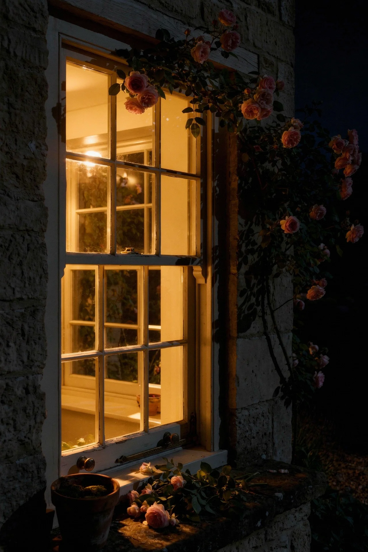 English Country House Exterior english country sash windows design scene evening mood