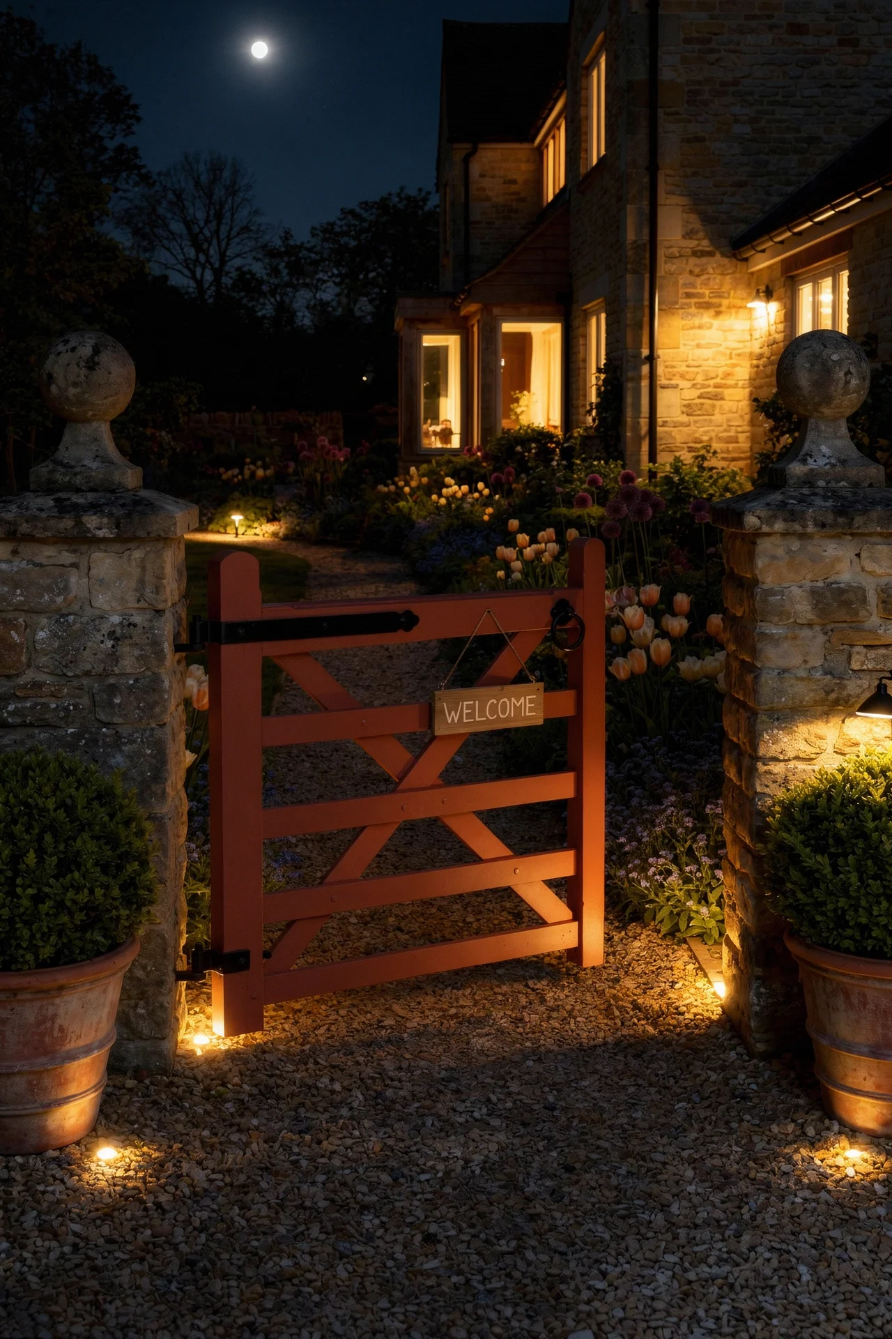 English Country House Exterior english country climbing roses design scene evening mood