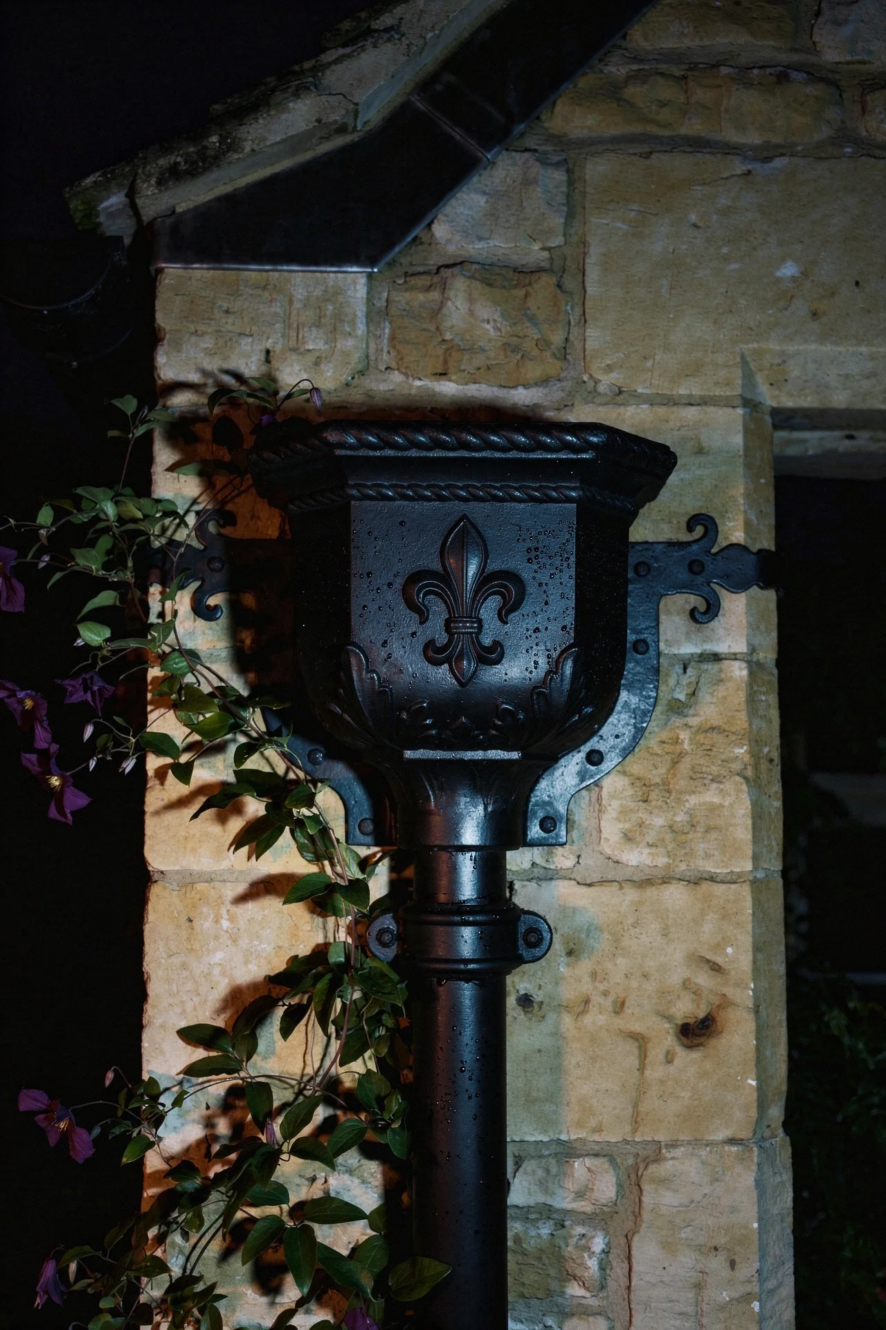 English Country House Exterior english country rainwater goods design scene evening mood