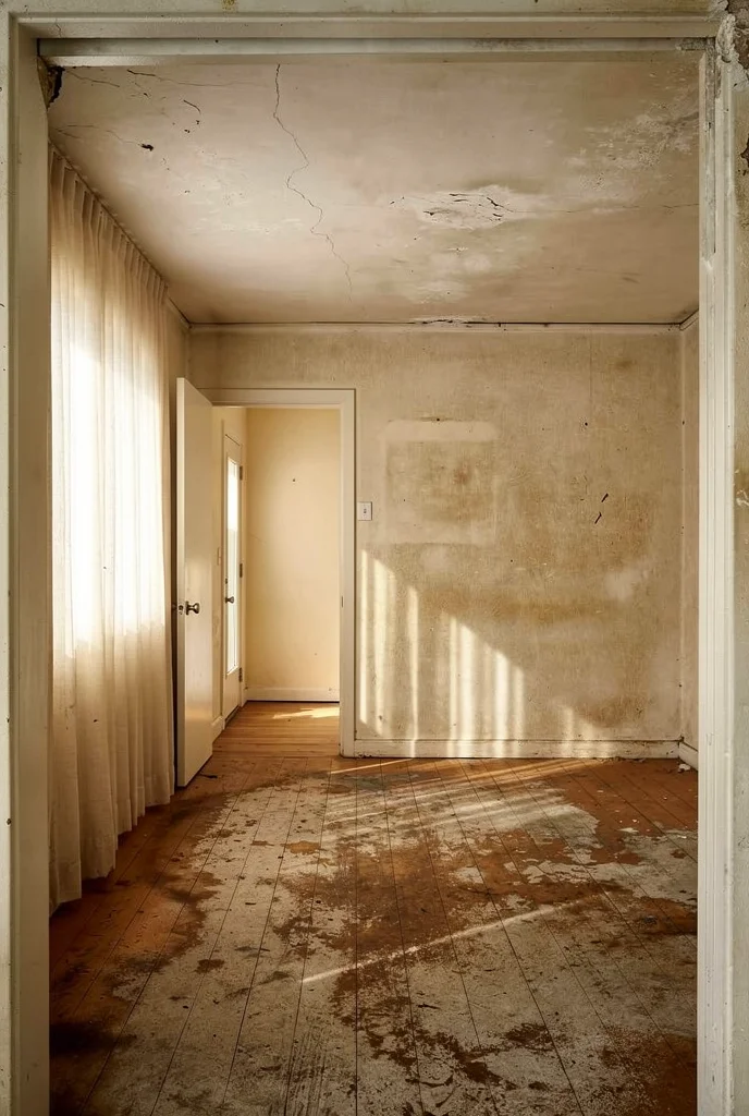 Mid Century Modern Bedroom warm bedroom aesthetic featuring Hooker Furniture Driftwood Upholstered Bed in Tan, Size King empty room