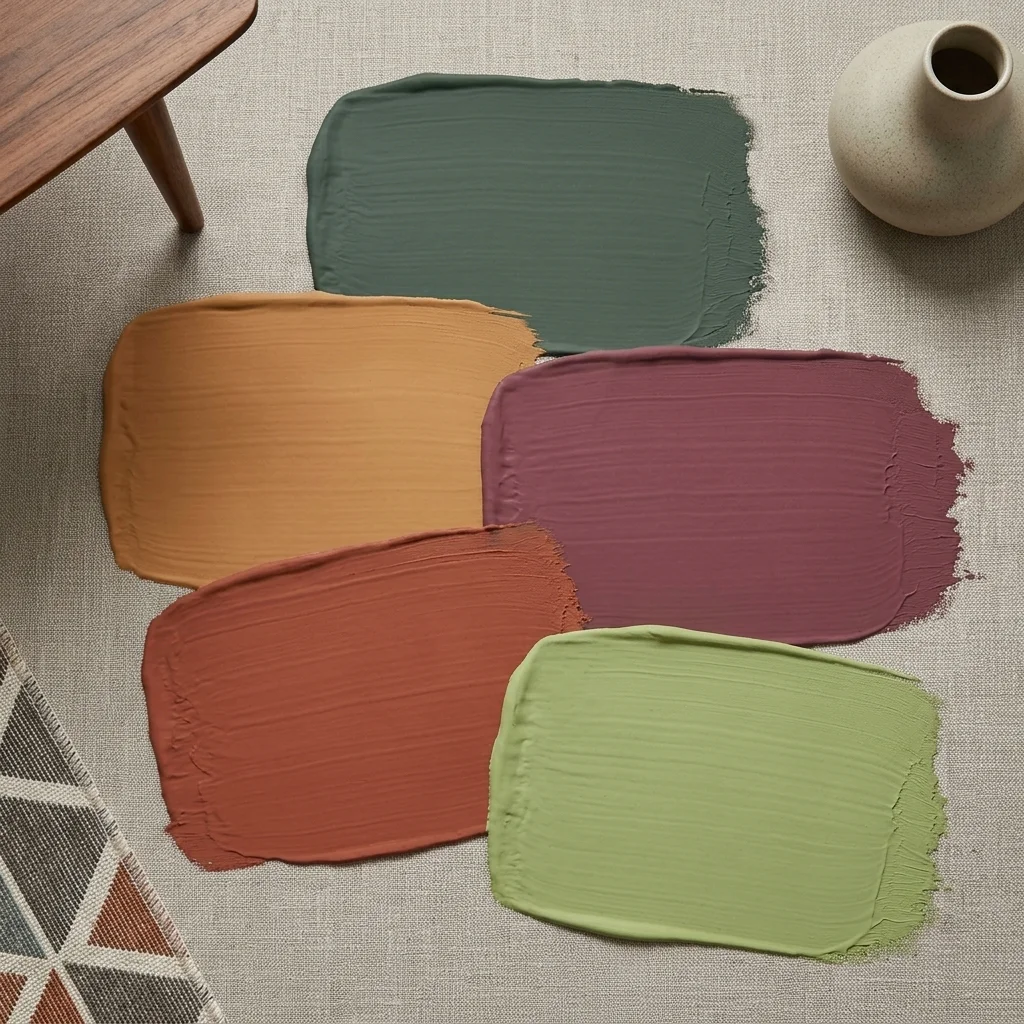 Mid Century Modern Bathroom color palette