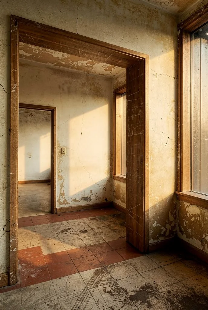 Mid century modern kitchen featuring ethnicraft round wood tray grey with blomus ven hurricane lamp candle holder brown empty room