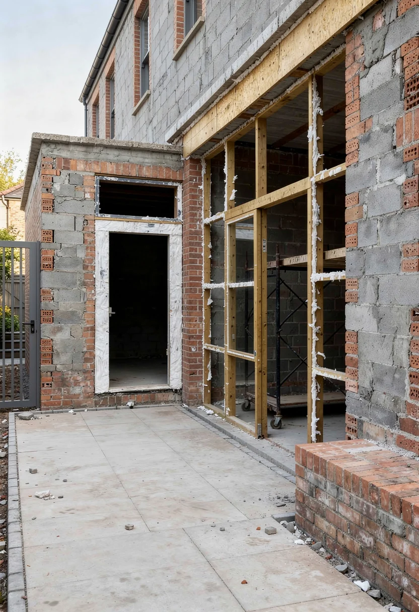 Modern exterior house colors with brick featuring black silver wall sconce with gray cylinder planter empty room