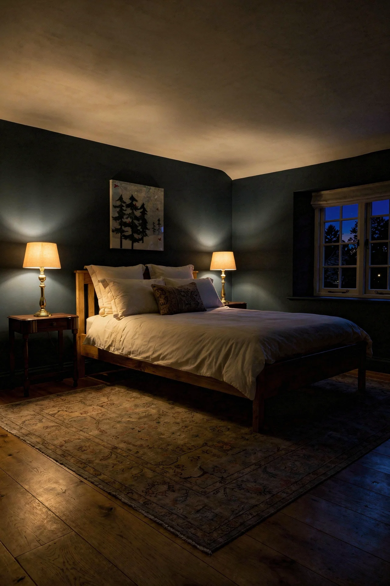 English Country Bedroom english country bedroom layers design scene evening mood