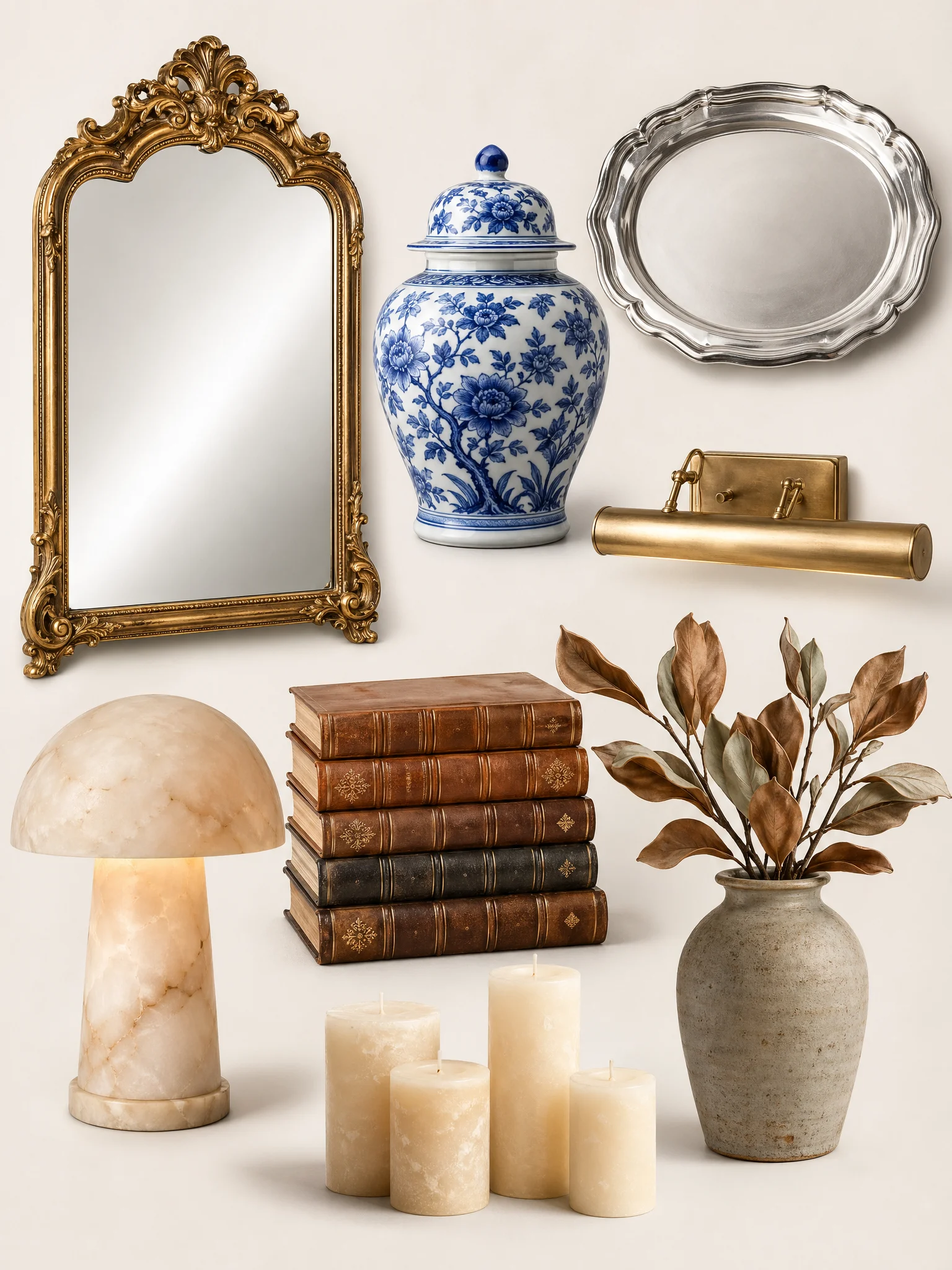 Victorian Living Room victorian accessories collage