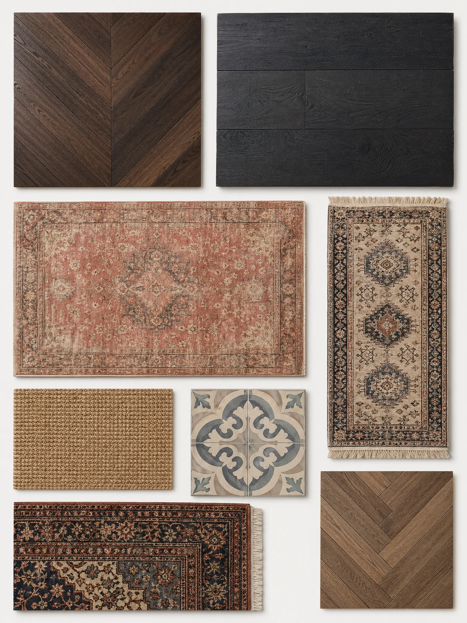 Victorian Living Room victorian flooring collage