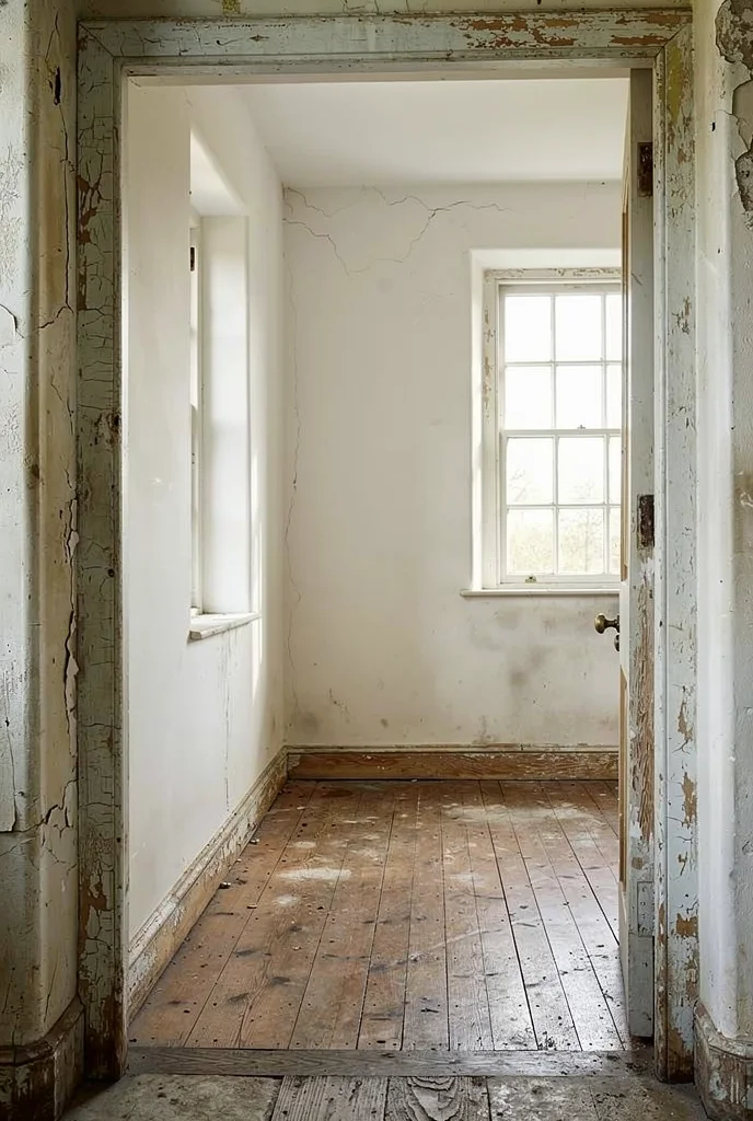 French country decor featuring ticking stripe curtains with toile pillows on cottage window seat empty room