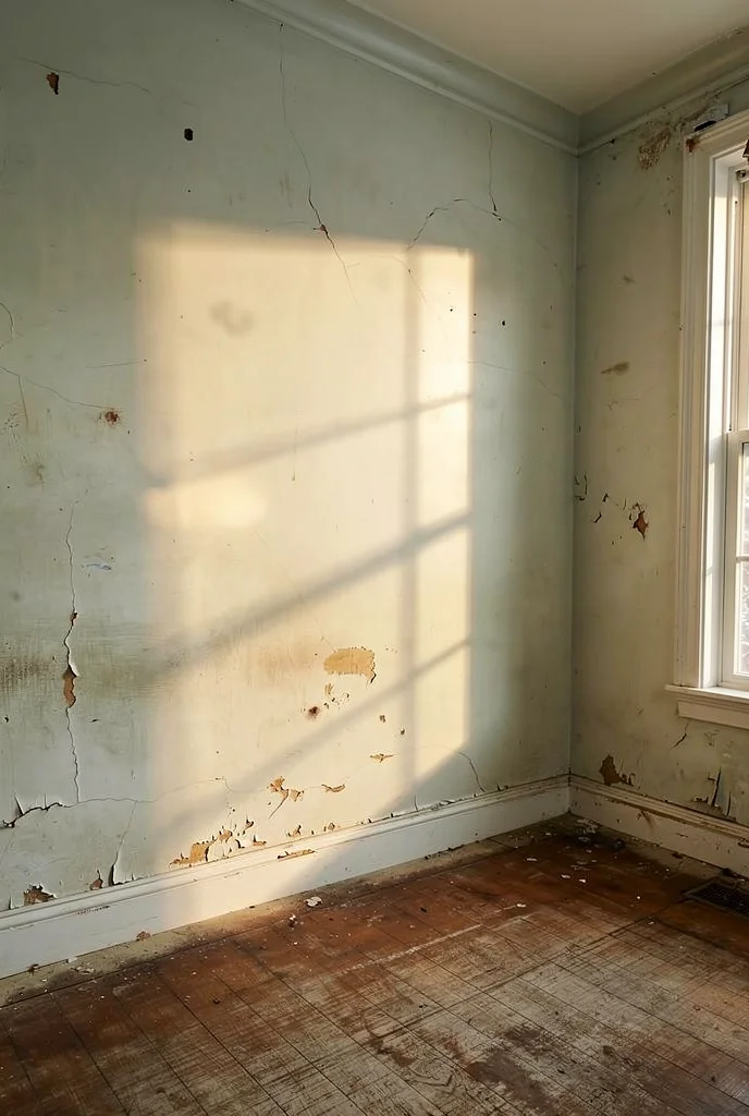 French country decor featuring ornate gilt mirror with vintage botanical prints and brass lamp on sage walls empty room