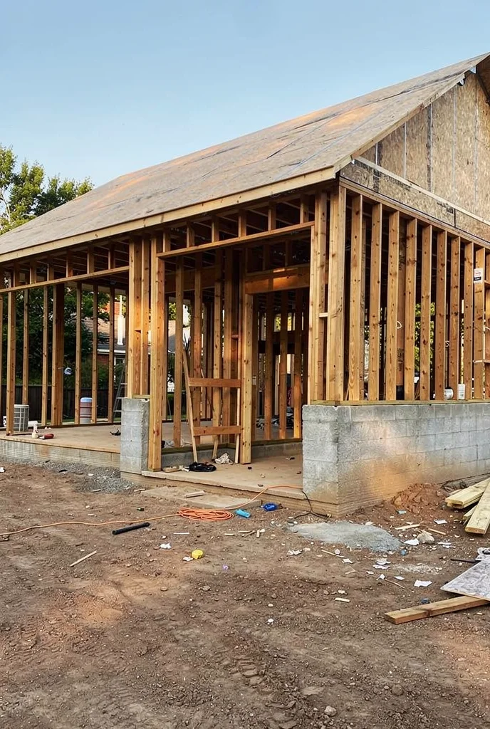 French Country exterior before renovation empty facade