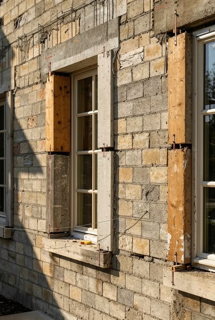French country exterior before renovation empty facade
