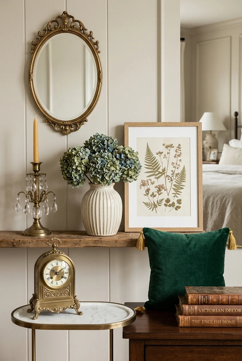 Modern bedroom accessories_collage featuring curated home decor products