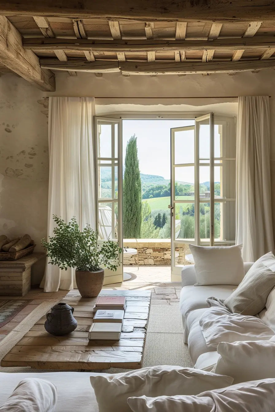 Italian aesthetic room with a mix of textures