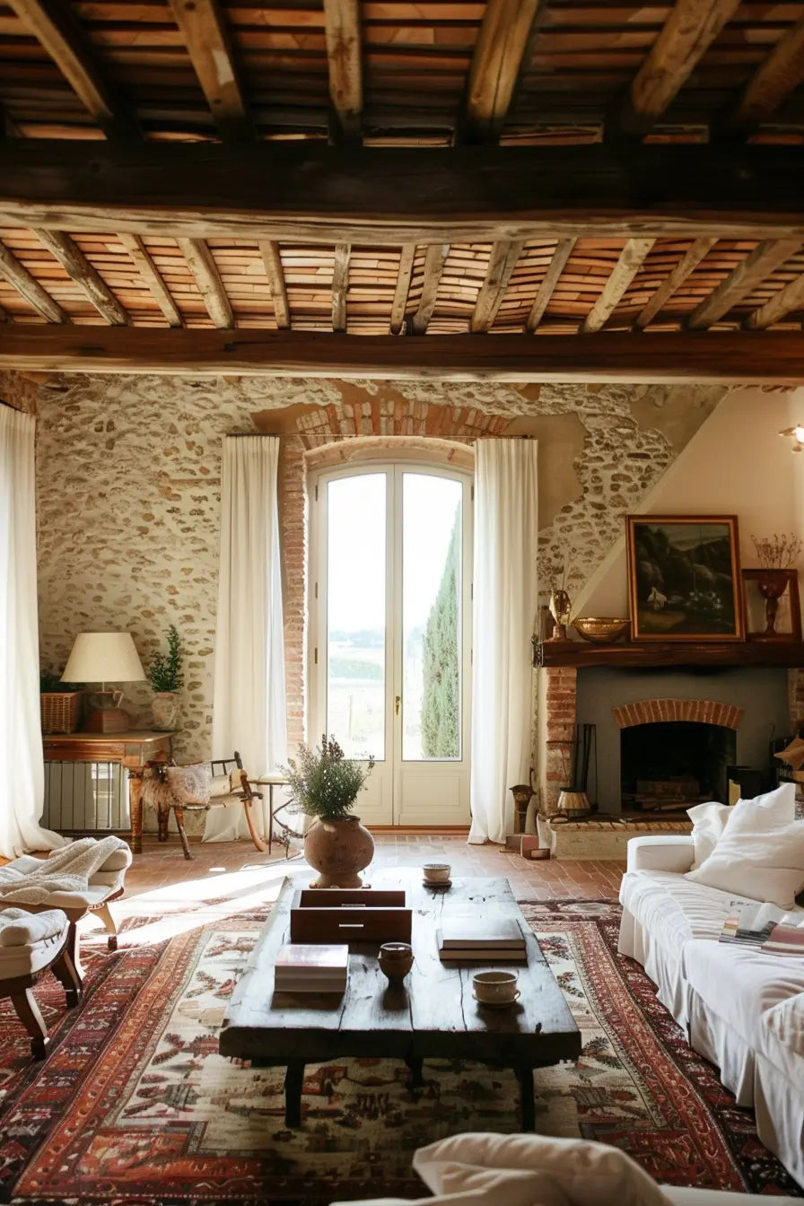 The 46 Secrets To A Stunning Tuscan Countryside Living Room - Edward George