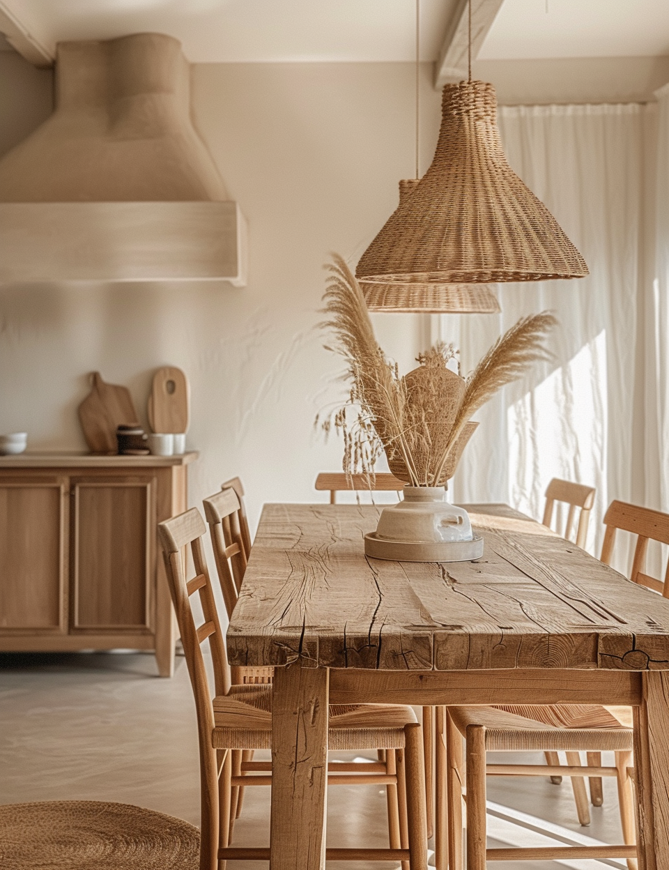 Stylish and modern boho dining room styles with colorful area rugs